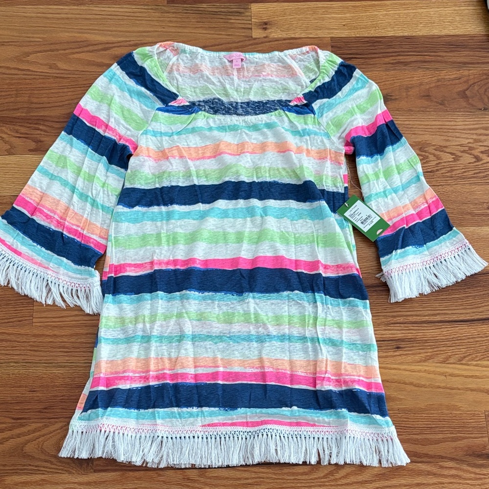 NWT Lilly Pulitzer Multicolor Striped Tunic